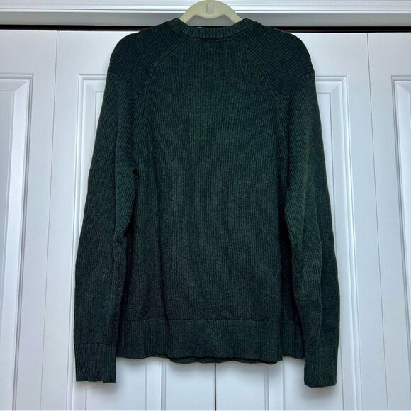 BANANA REPUBLIC Men’s Crew Neck Sweater Forest Green XLarge - Picture 2 of 4